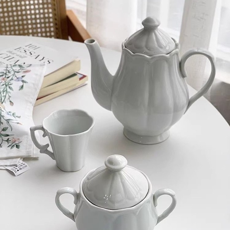 Home Cooking Delivery - Tetera de Cerámica con Diseño Floral