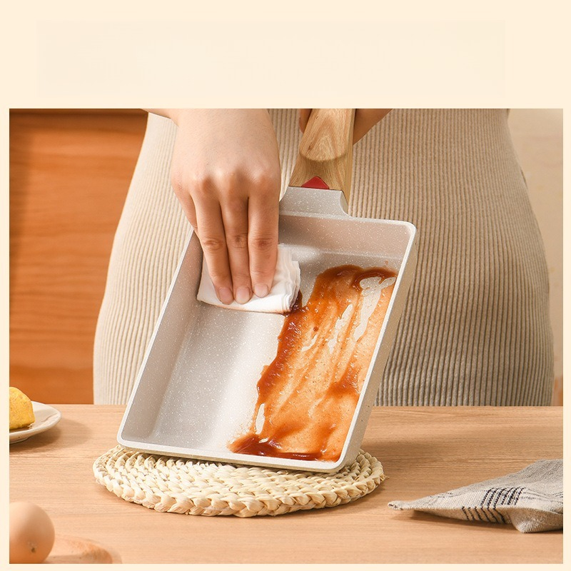 Sartén cuadrada Tamagoyaki ant - Home Cooking Egg Roll reseña y precio