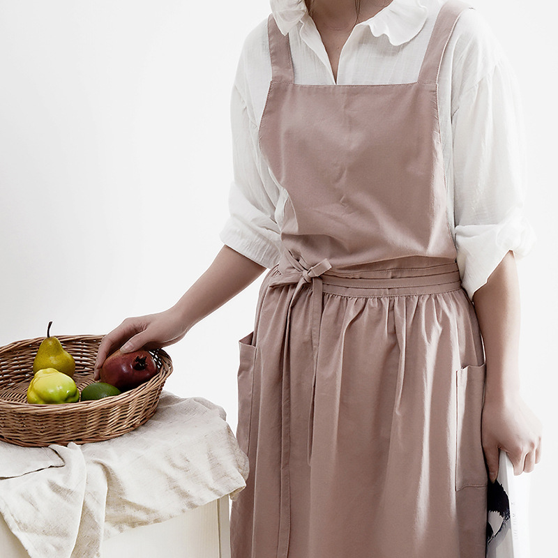 Delantal con pechera de lino y - Home Cooking In Japanese reseña y precio