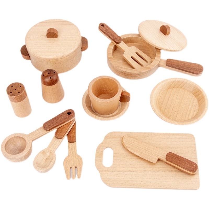 Juego de cocina de madera de h - Home Cooking Delivery reseña y precio